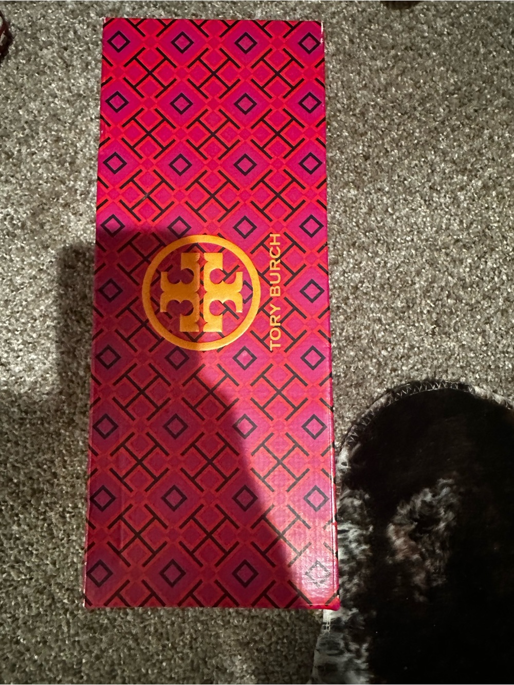 Tory Burch Black Leather Slide Sandals with Gold Logo Emblem - Picture 5 of 6